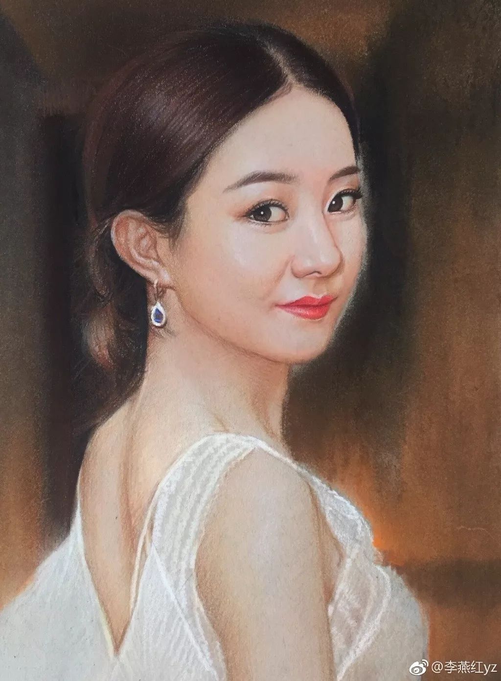 蔡徐坤的蓝玫瑰彩铅简笔画,彩铅画蔡徐坤蓝玫瑰