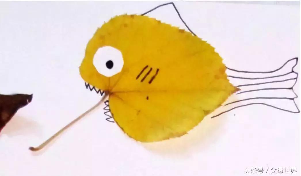 用枯枝落叶做成的简单艺术品,幼儿园秋天的落叶艺术品