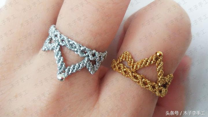 皇冠锆石戒指的戴法图片,皇冠戒指编织方法视频