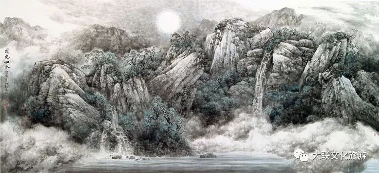 北派山水名家邀请展,荆山楚水山水作品欣赏