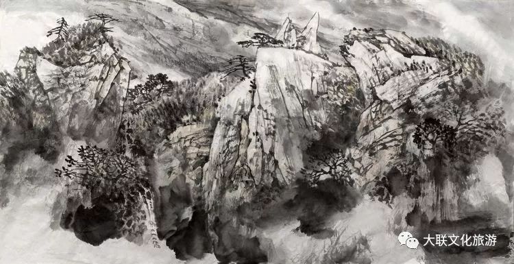 北派山水名家邀请展,荆山楚水山水作品欣赏