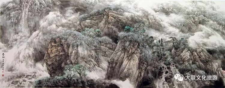 北派山水名家邀请展,荆山楚水山水作品欣赏