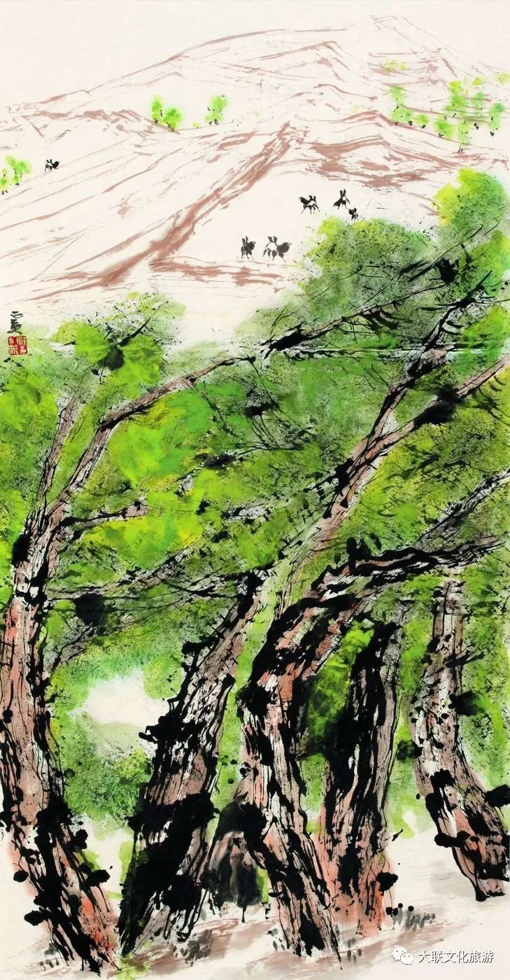 北派山水名家邀请展,荆山楚水山水作品欣赏