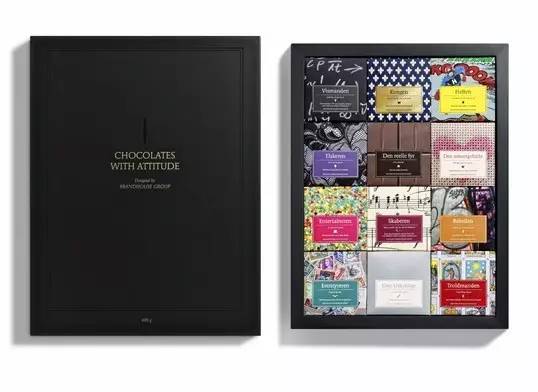 这款巧克力包装设计美翻了,巧克力包装高级感设计