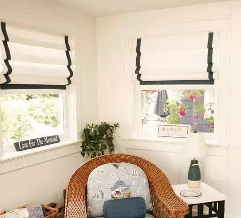 罗马帘美式,美式半遮光罗马帘