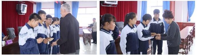 董淑贞在铜川捐助学生,董淑贞女士