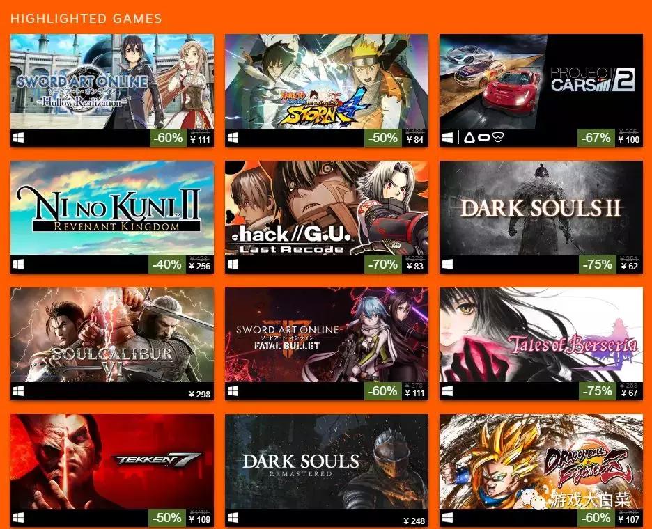 steam万代游戏便宜,steam周末特惠射击游戏