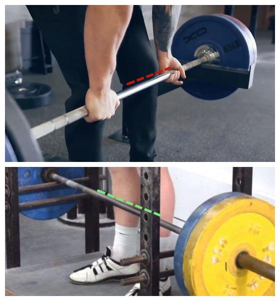 杠铃硬拉高度,标准硬拉难还是不标准硬拉难