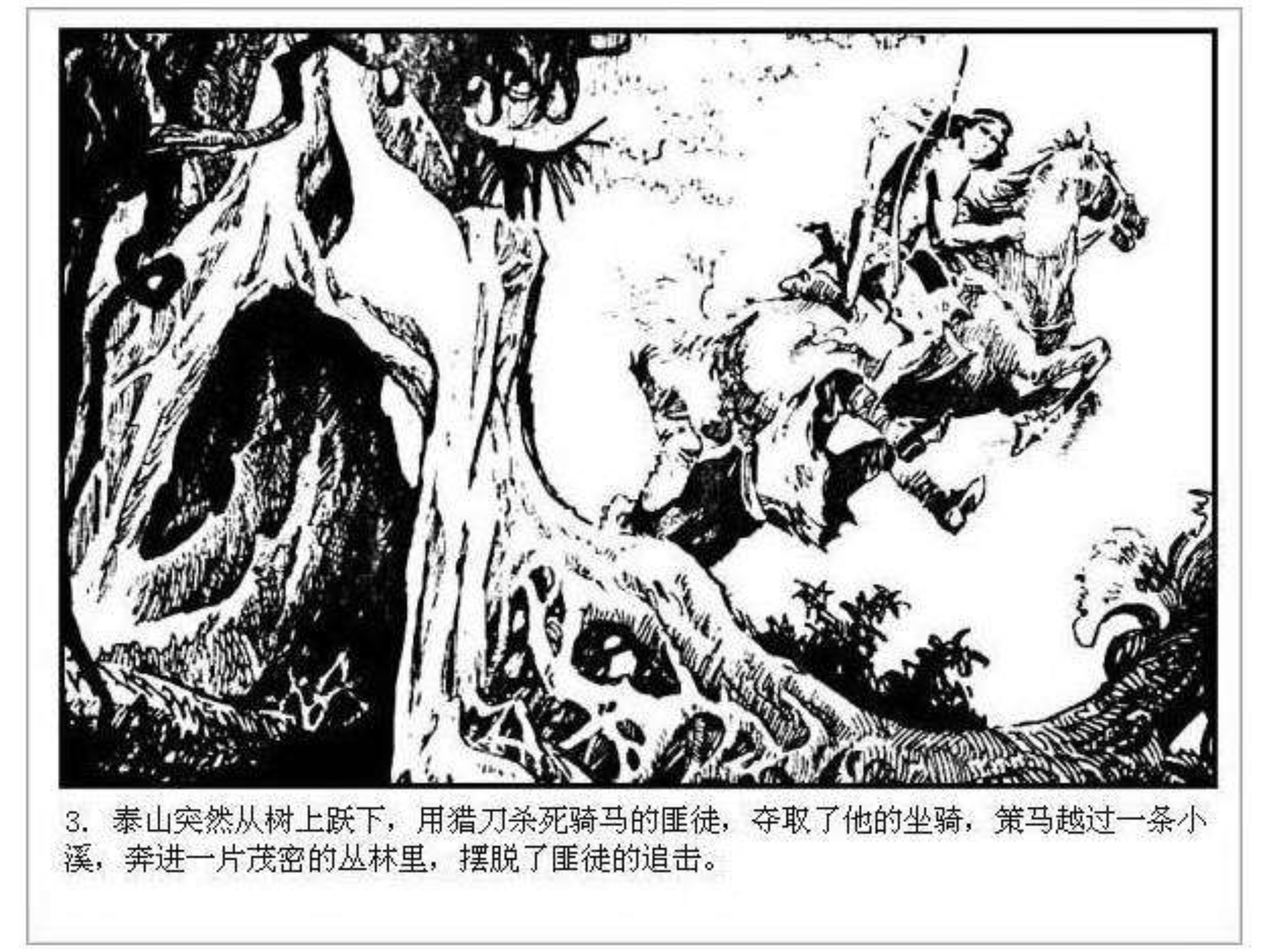 人猿泰山卡通画,连环画泰山凯旋钱贵荪绘