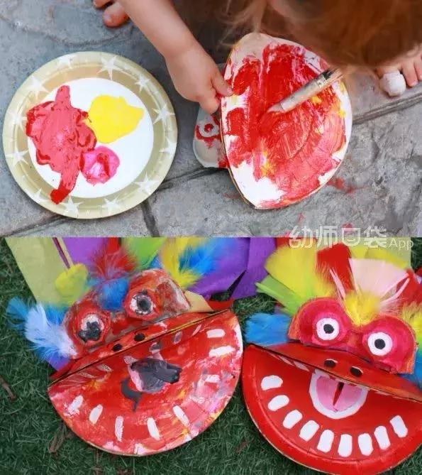 新年创意美术作品春节快乐,创意美术4-6岁新年鞭炮