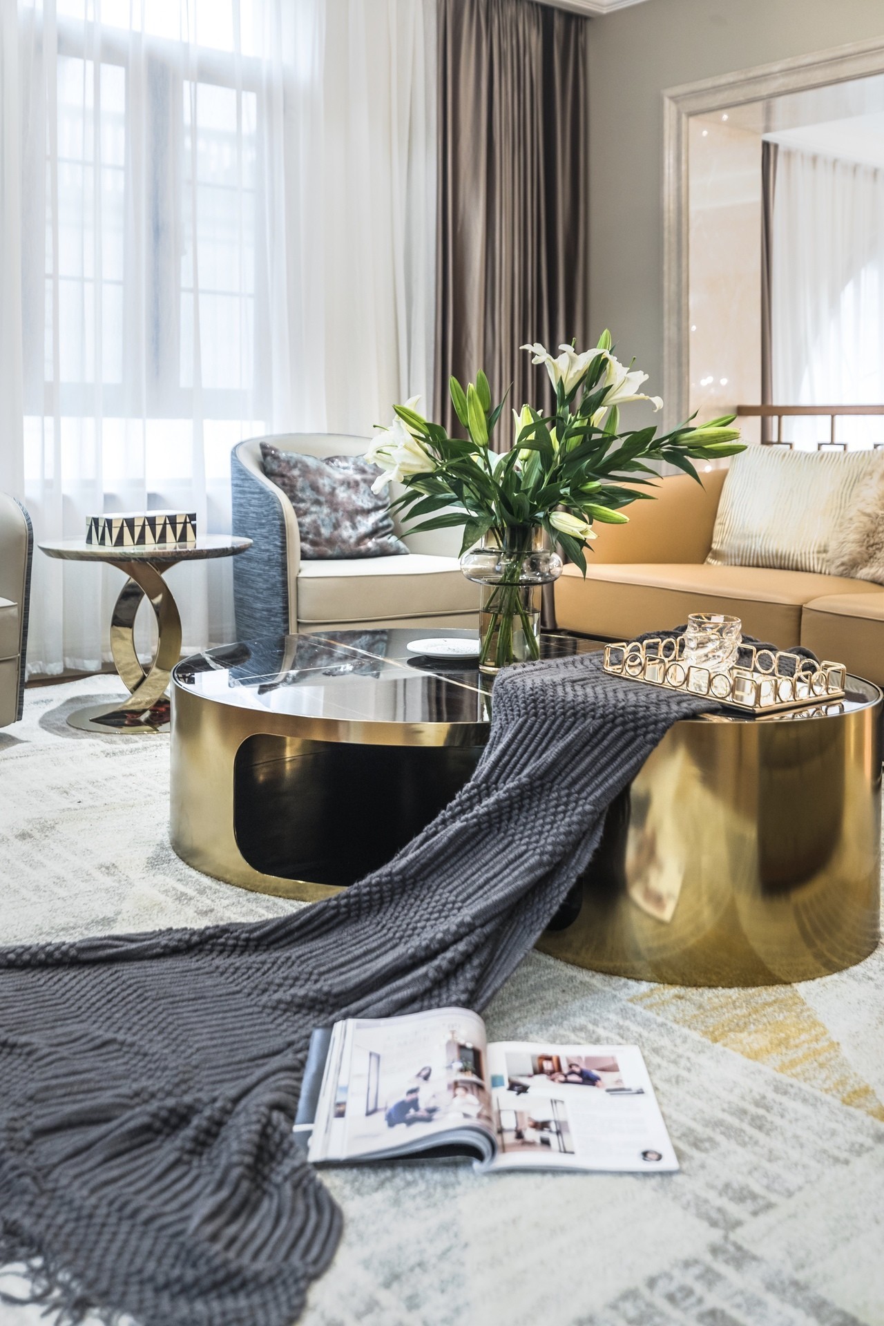 九溪墅精装修效果图,世茂九溪墅国风合院别墅