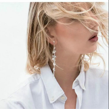 耳环款式图银,优雅耳环必备款式图片大全