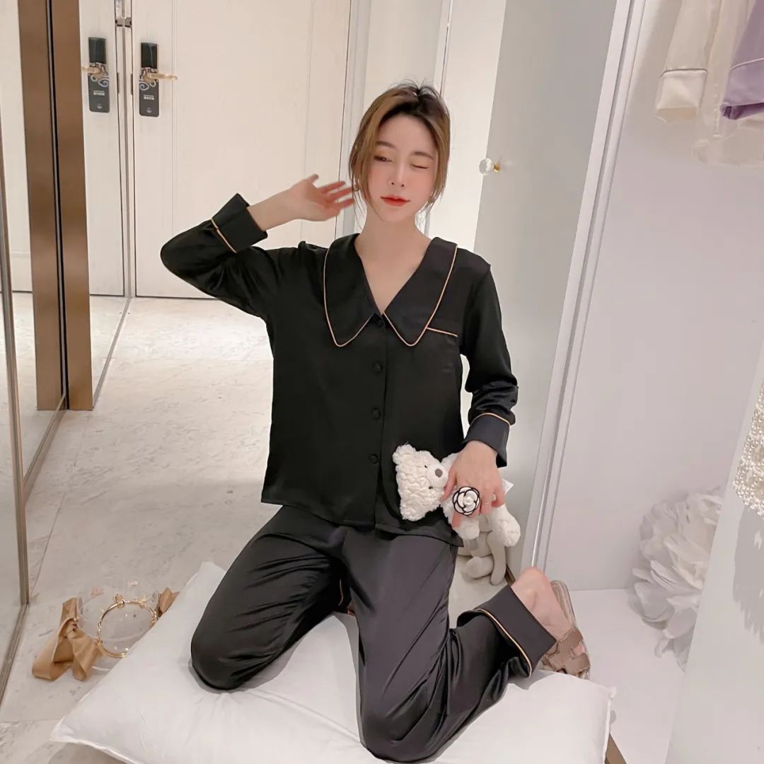 夏天穿的冰丝睡衣,精致的女人有件睡衣