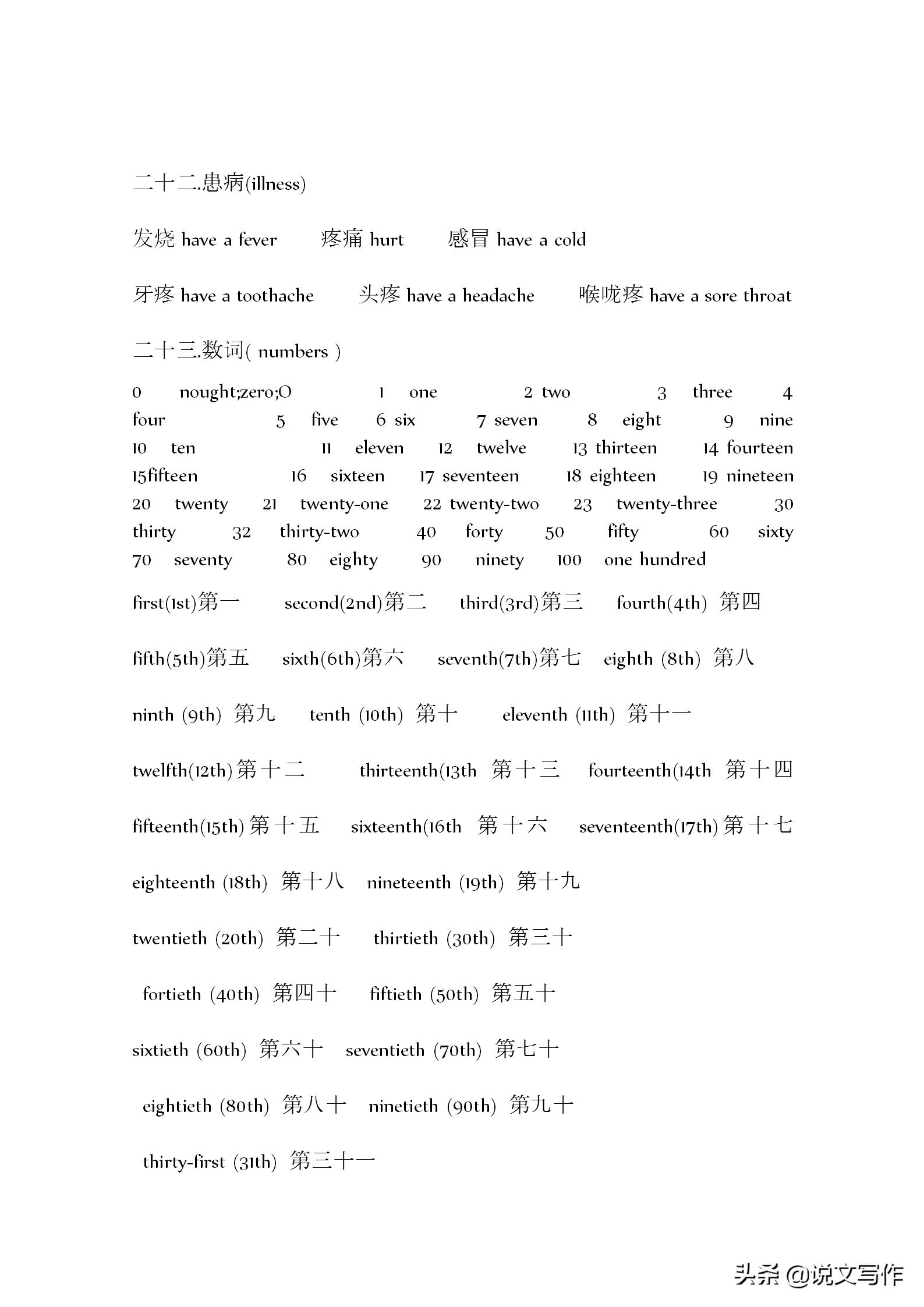 小学小升初必背英语单词,小学小升初必备英语单词