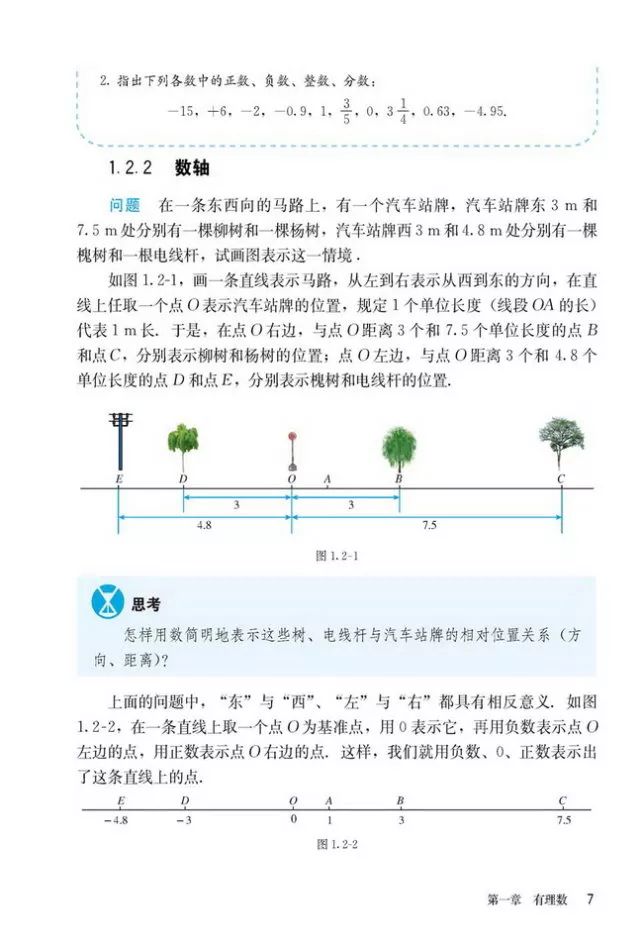 人教版数学七年级上册电子课本（高清可*载下**），暑假预习用