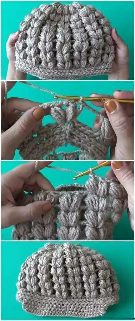 可爱又简单的毛线帽子,简单又漂亮的毛线帽子教程