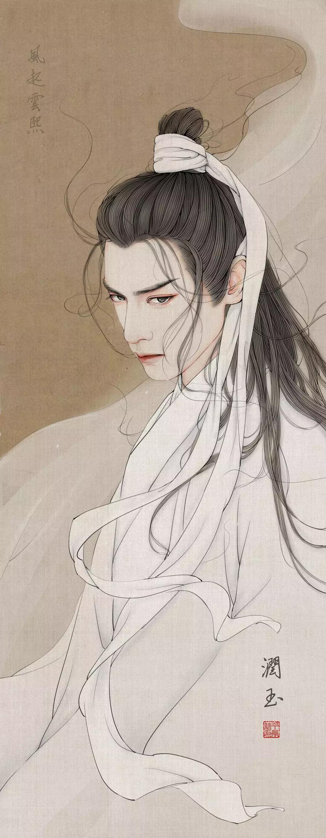 100张绝美古风女手绘简单铅笔,古风6-12岁手绘漫画人物超简单