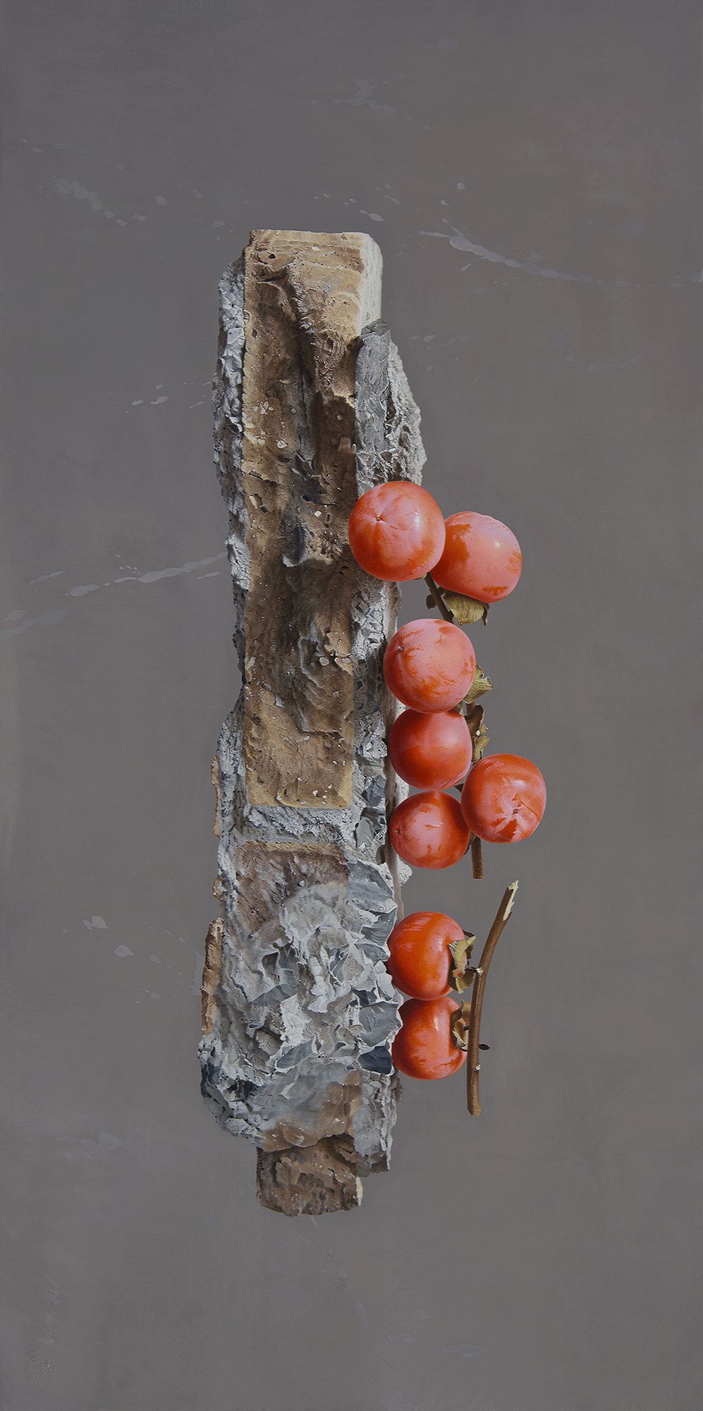 冷军画桃子图片大全,冷军画桃子放大5倍