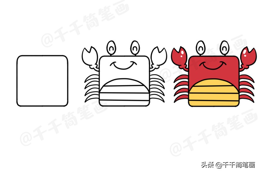 简笔画动物老虎简单,100种可爱动物简笔画熊猫