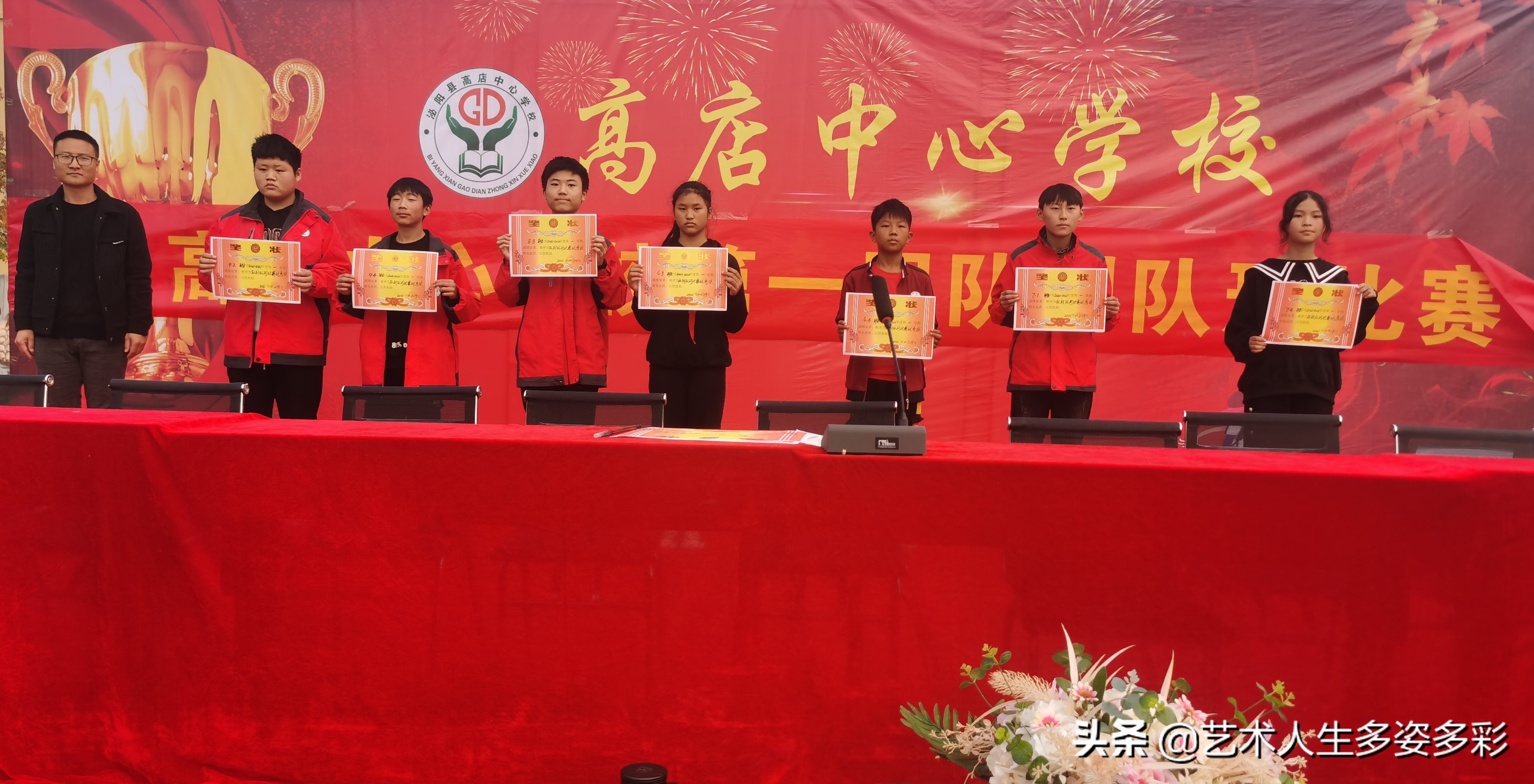 高店乡中心学校运动会,文峰中心校小学队列队形比赛