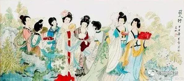 国画里的清明,清明时节传统习俗的画