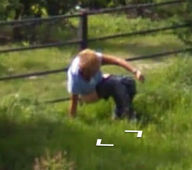 谷歌地图发现绿色面具男,谷歌地图拍到奇怪照片