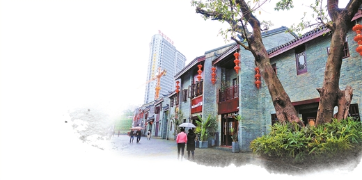 修旧如旧古建筑,三街两巷旧貌