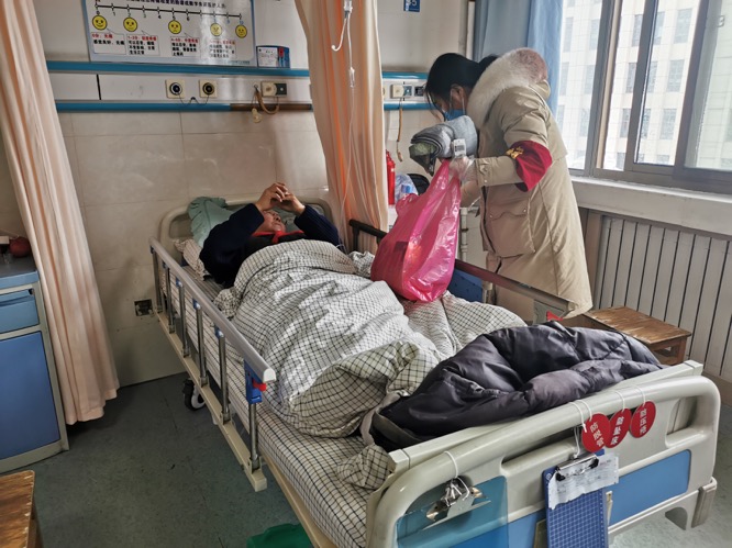 合肥社区防疫守门人员,坚守防疫一线守门人