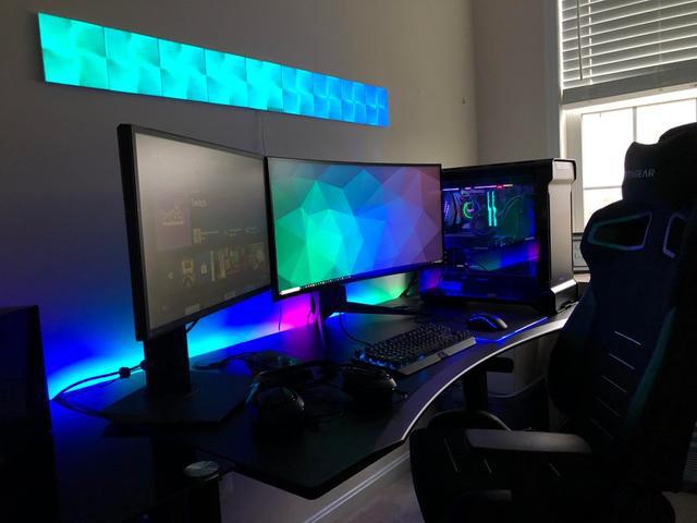 方块智能炫彩灯,nanoleaf智能灯造型