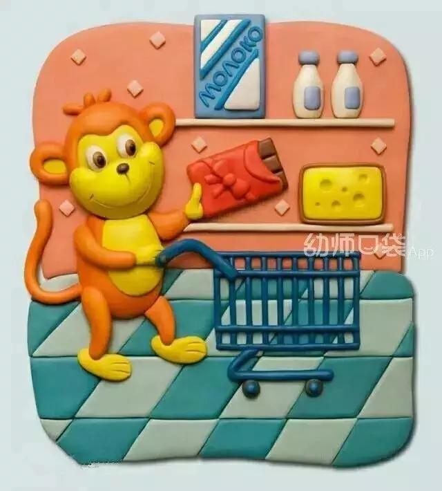 超轻粘土手工作品创意画汽车,航空航天手工超轻粘土创意作品