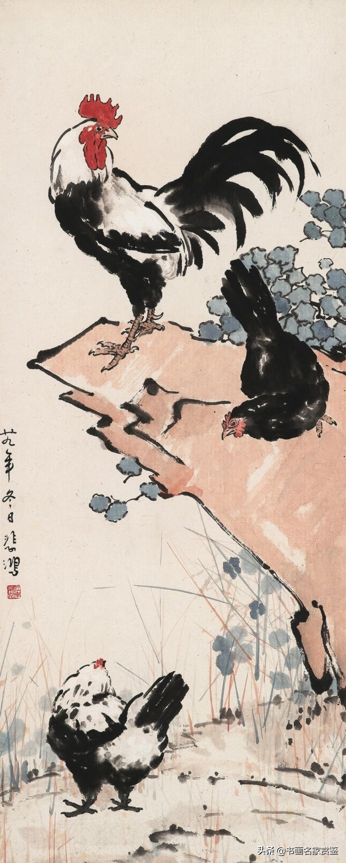 中国画家徐悲鸿图,中国画家徐悲鸿作画