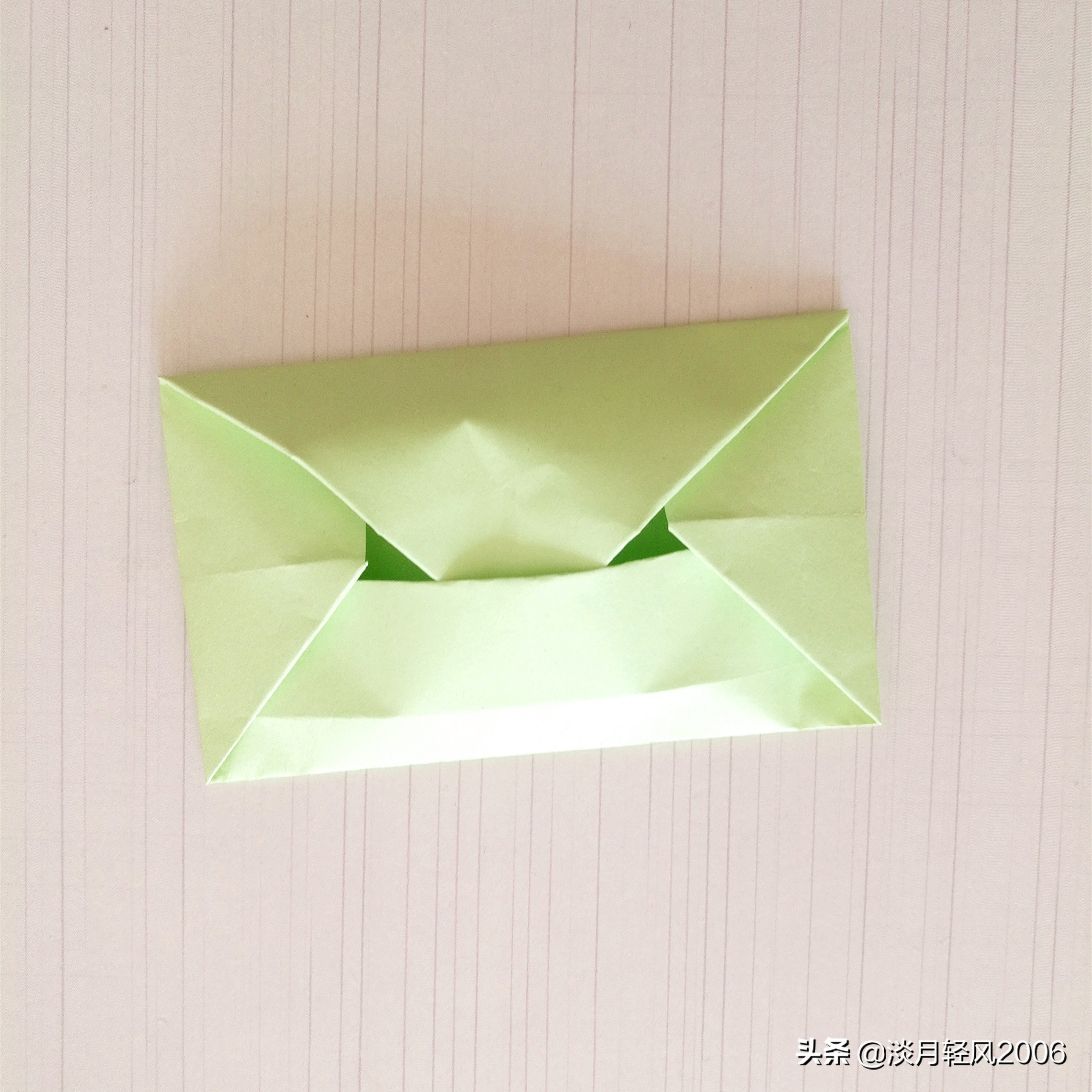 儿童手工折纸简单又美丽信封,用正方形折纸做信封