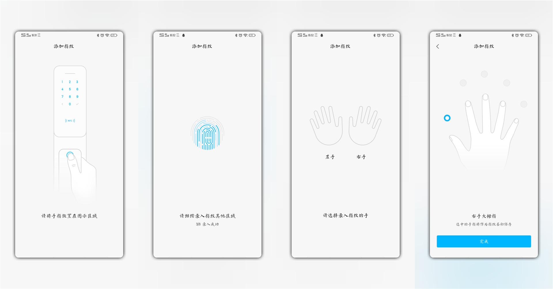 半自动指纹锁直插式锁芯,指纹锁小米最新款