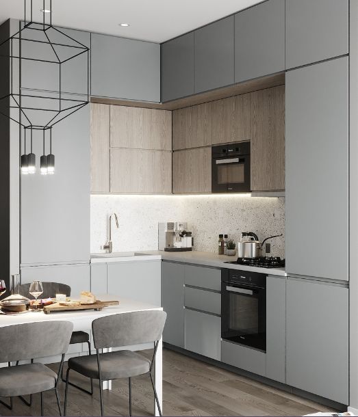 无把手橱柜好看吗,无把手橱柜柜门做法