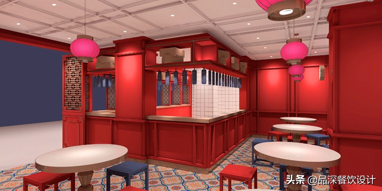 上海新颖的餐饮店设计,复式小吃店设计推荐