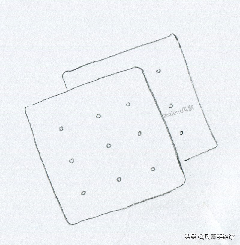 彩铅画小饼干教程,彩铅画渣教程