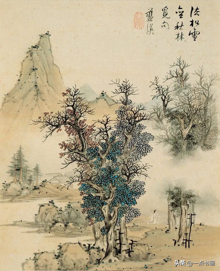 明画家蓝瑛溪山幽居图,明蓝瑛山水画全集