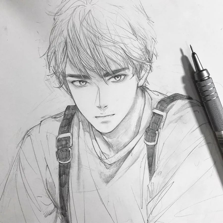 绘画手绘动漫铅笔画,绘画灵感儿童