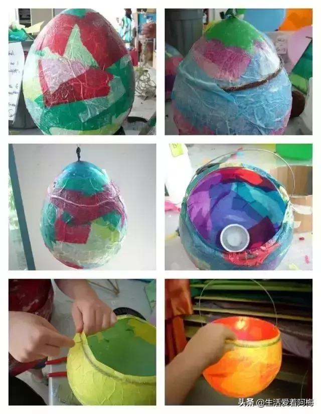 中秋节花灯制作要特别儿童手工,中秋节花灯手工作品幼儿园