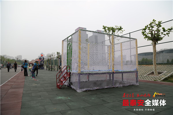 赞!泰城生态绿地健身活动公园新增健身娱乐项目