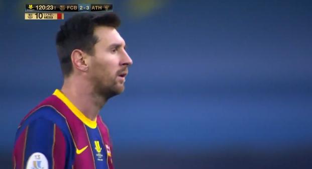 梅西红牌被罚下,巴萨对阵毕尔巴鄂梅西红牌