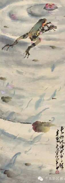 临岭南画派代表人物赵少昂笔意,赵少昂花鸟鱼虫作品