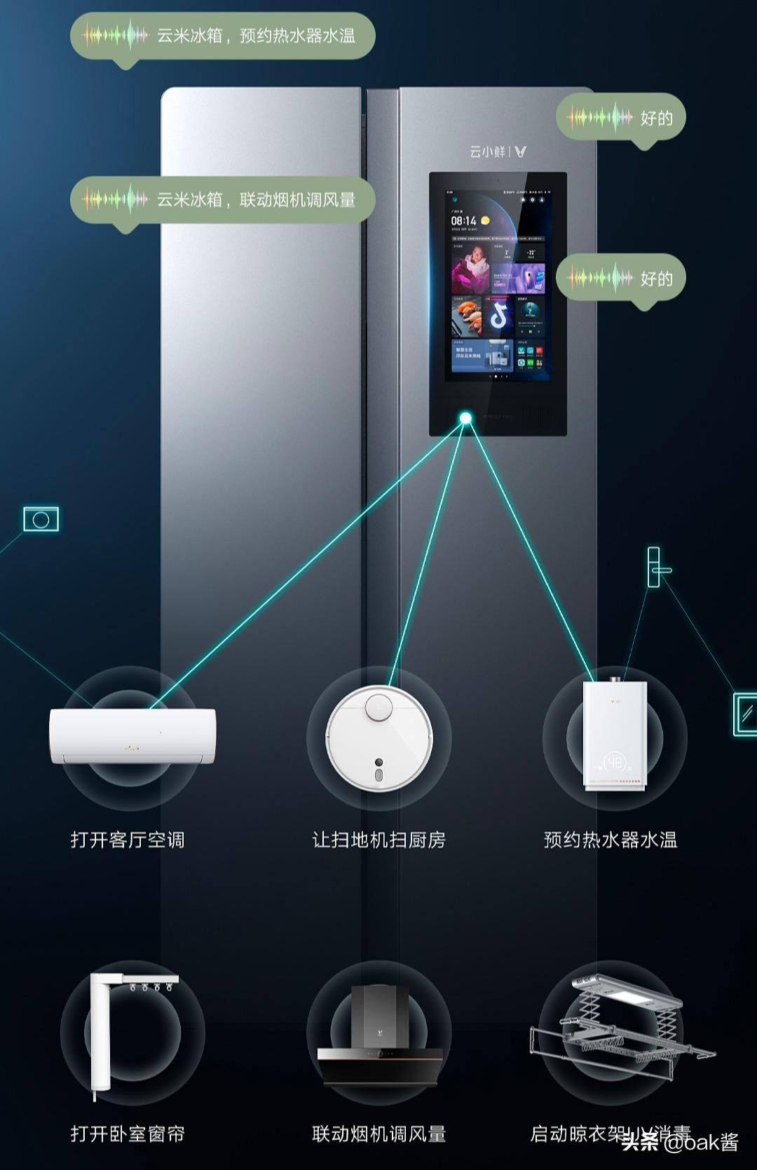 云米智能冰箱双开门真实测评,高科技冰箱刷抖音