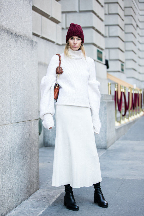 冬季显白毛衣推荐,冬天最洋气的毛衣中长款