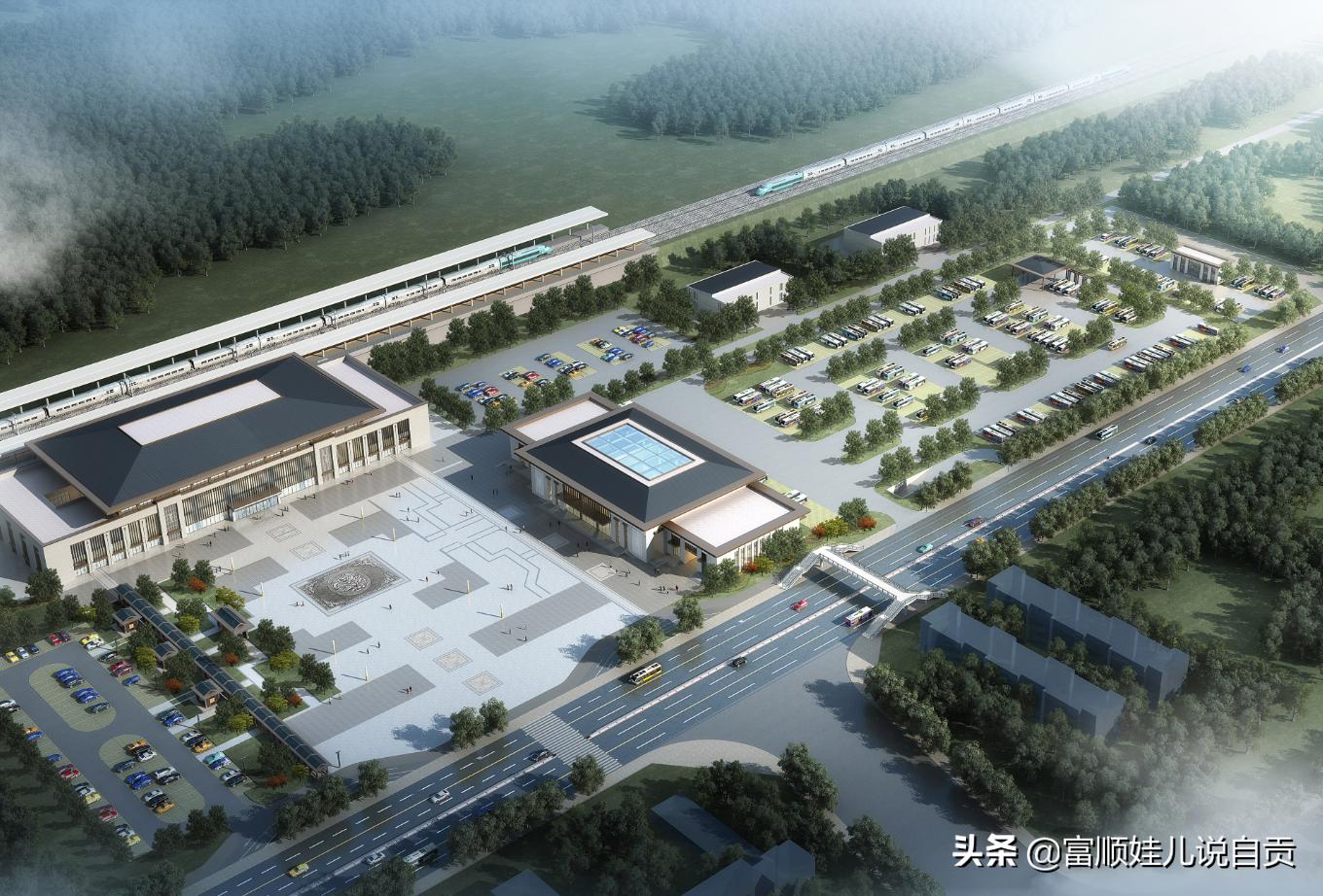 富顺高铁站和沿滩高铁站,富顺城西高铁站规划图