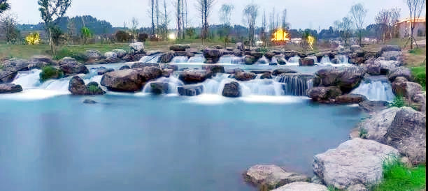 田锡水景公园效果图,最新洪雅湿地公园