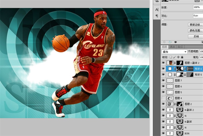 詹姆斯的巨型海报,最强nba詹姆斯海报