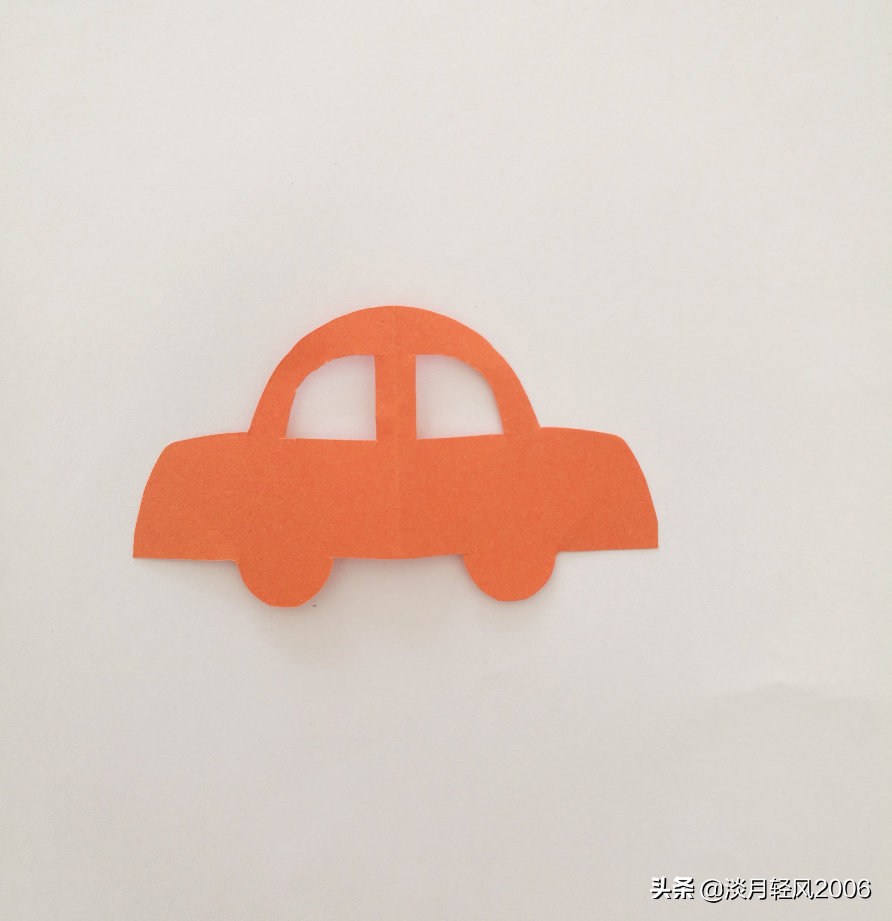 幼儿园卡纸剪出形状然后拼成汽车,幼儿园卡纸小汽车手工教程