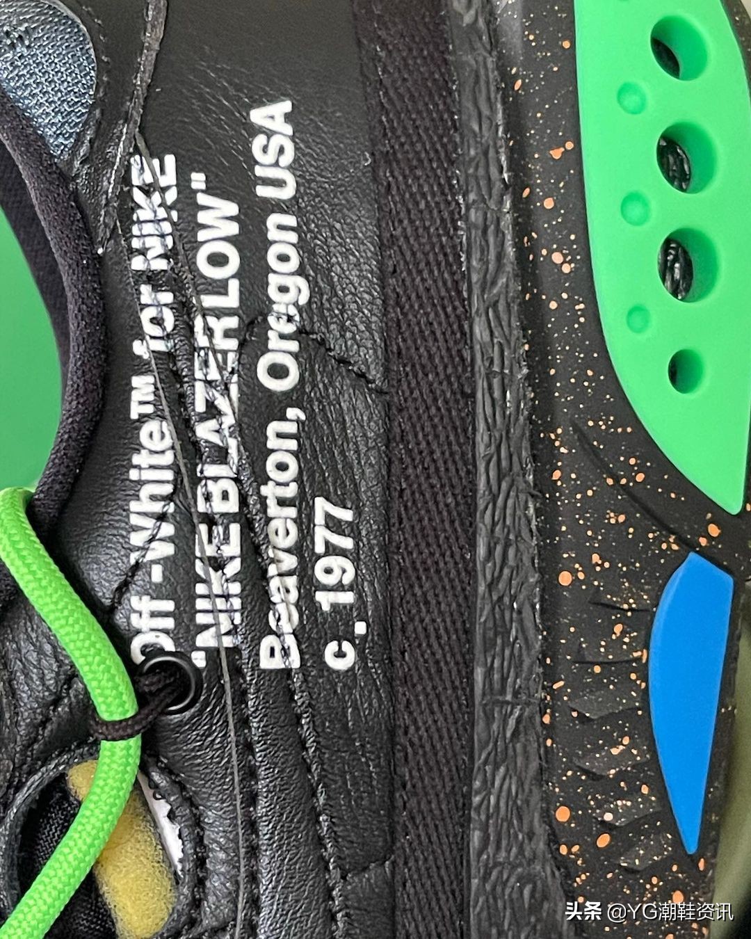 owxnikedunklow新配色实物曝光,nikeblazerlow米白粉色