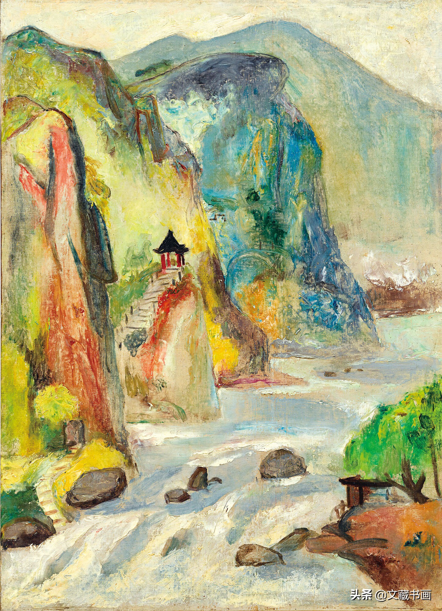 西方油画“五四”后兴起，化解了封建束缚观念，并且激励国画进步